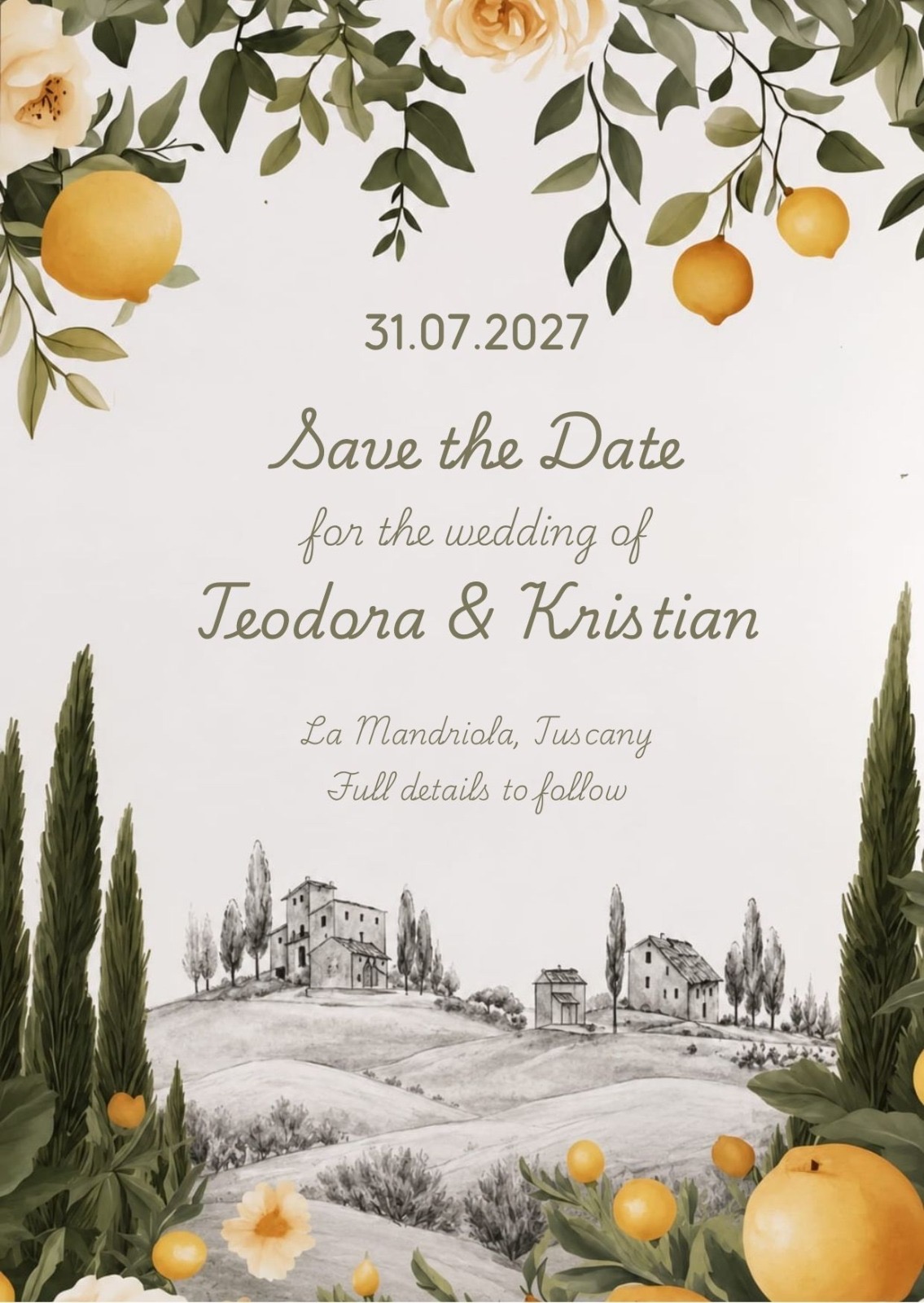 Teo & Kristian - Save the Date